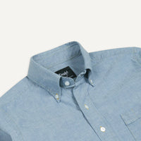 Drake's, Chemise Chambray, Bleu