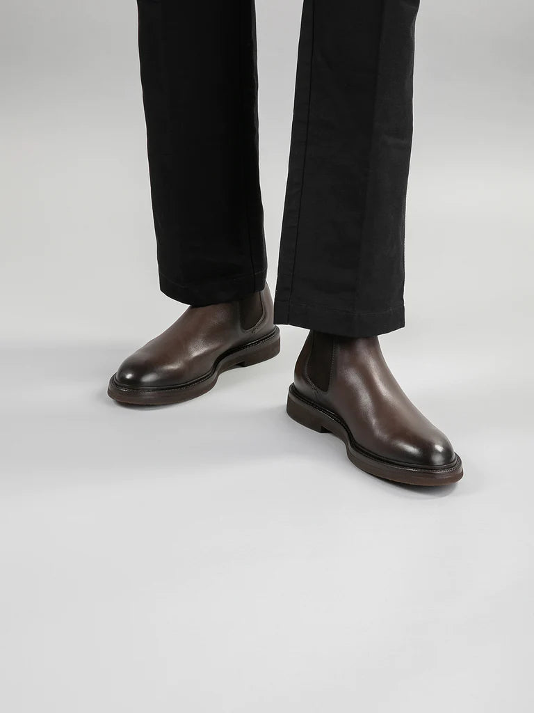Officine Creative, Chealsea Boots, "DUDE FLEXI 003", Marron