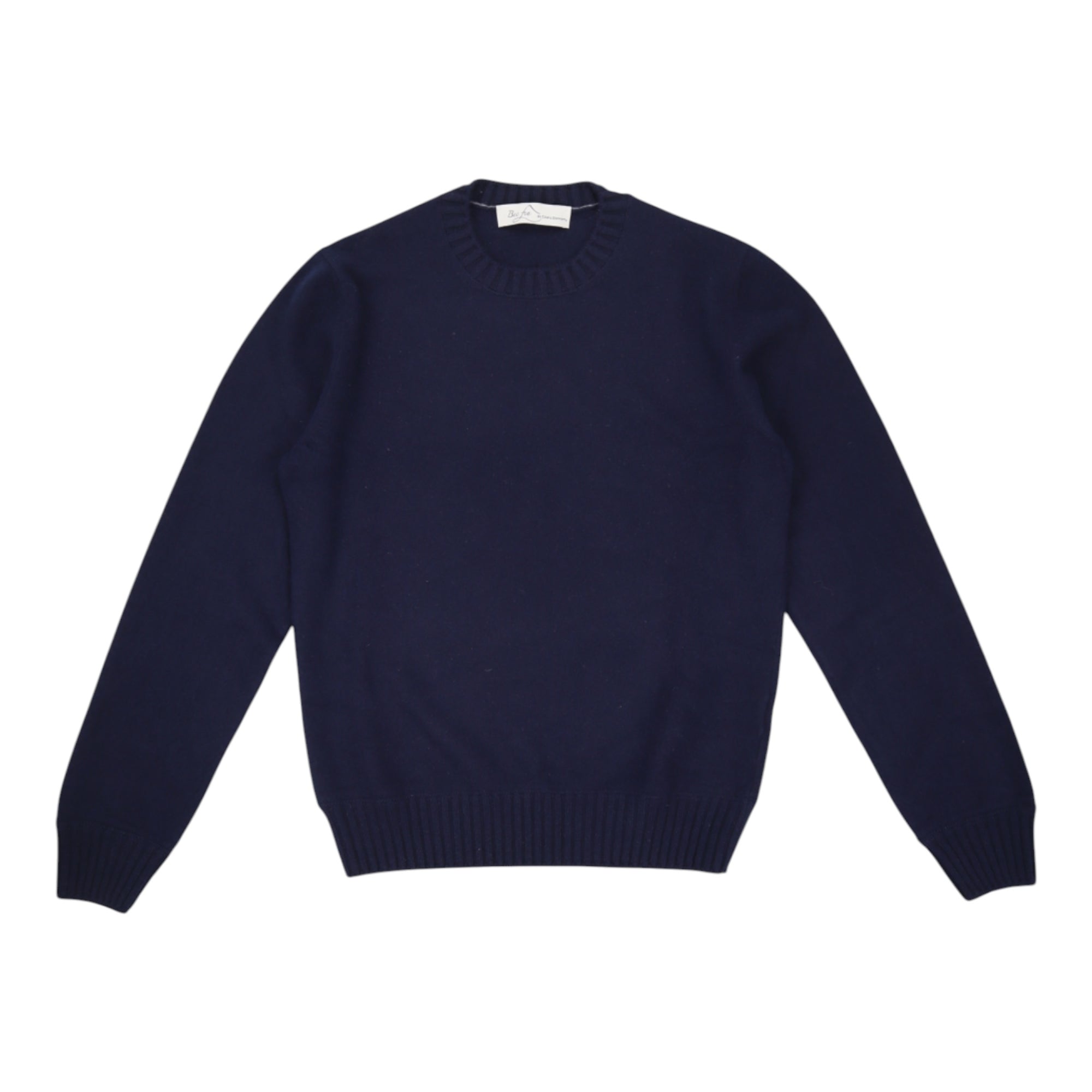 BECFIN, Pull cachemire col rond, Bleu