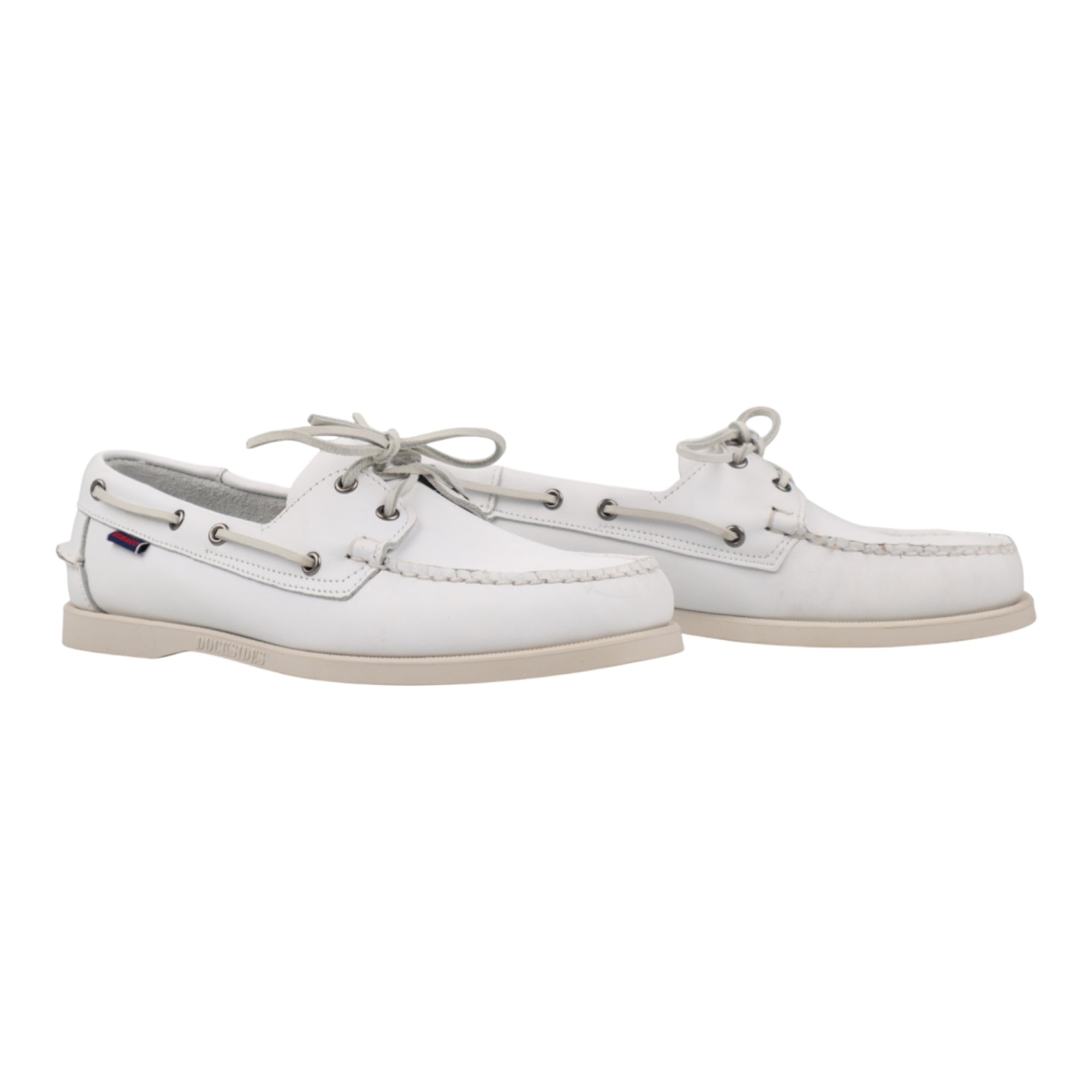 Sebago, Docksides Portland, Cuir, White