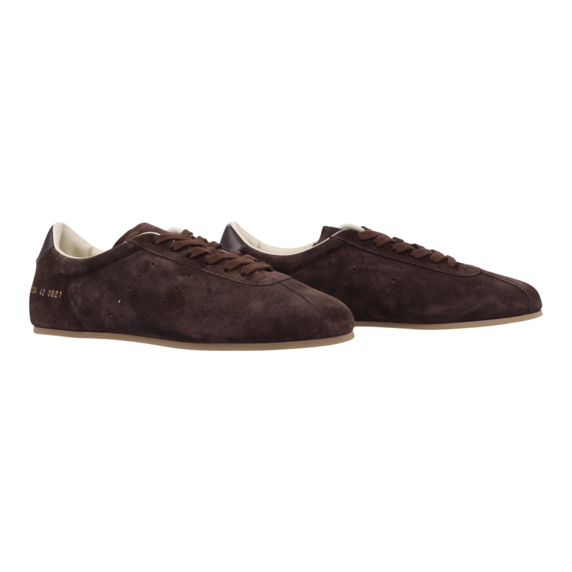 COMMON PROJECT, Suede Low-Profile Driving Sneakers, Marron