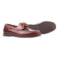 Sebago, DOCKSIDES PORTLAND WAXED, DARK BROWN GUM