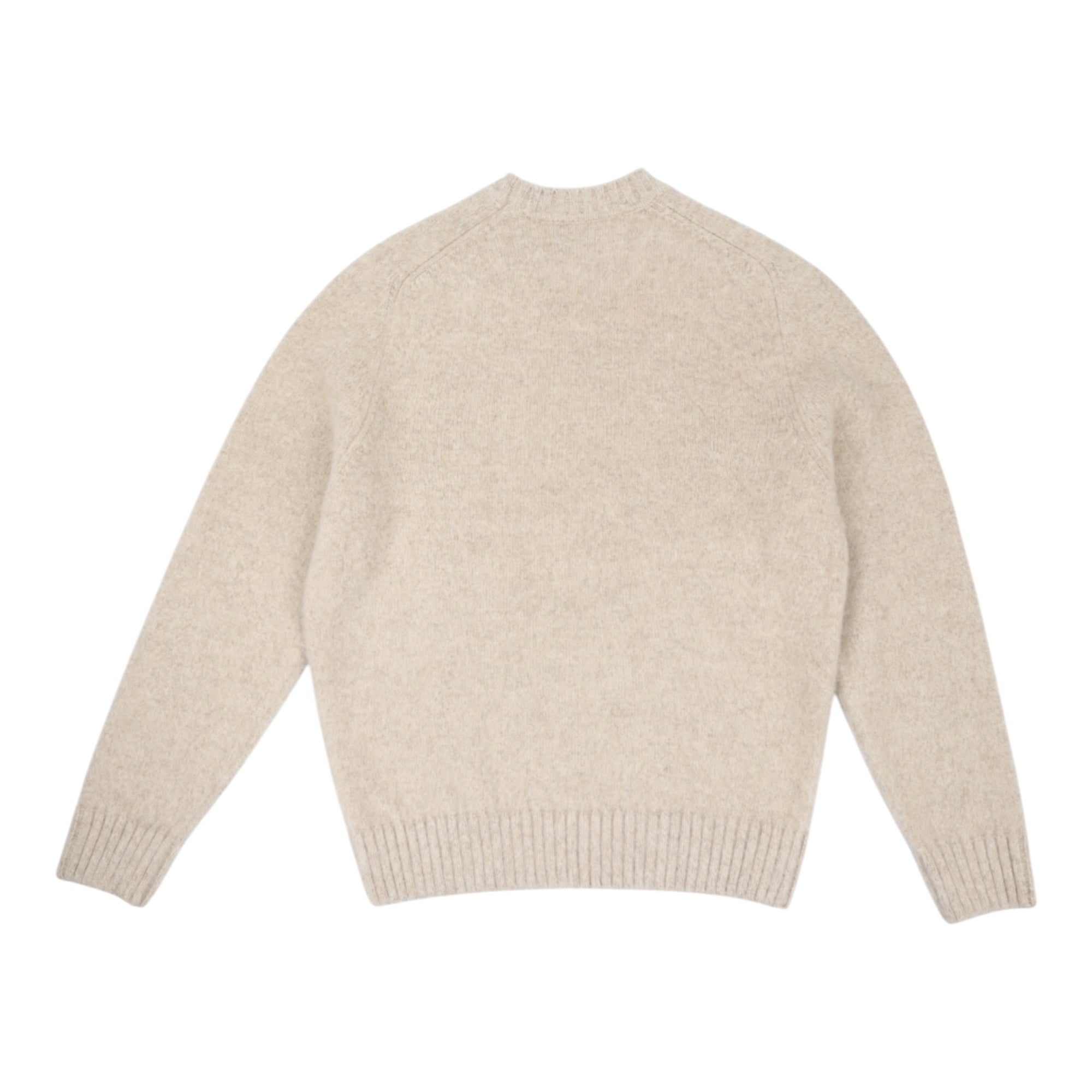 Mc George Of Scotland, Pull Shetland, Col rond, Beige