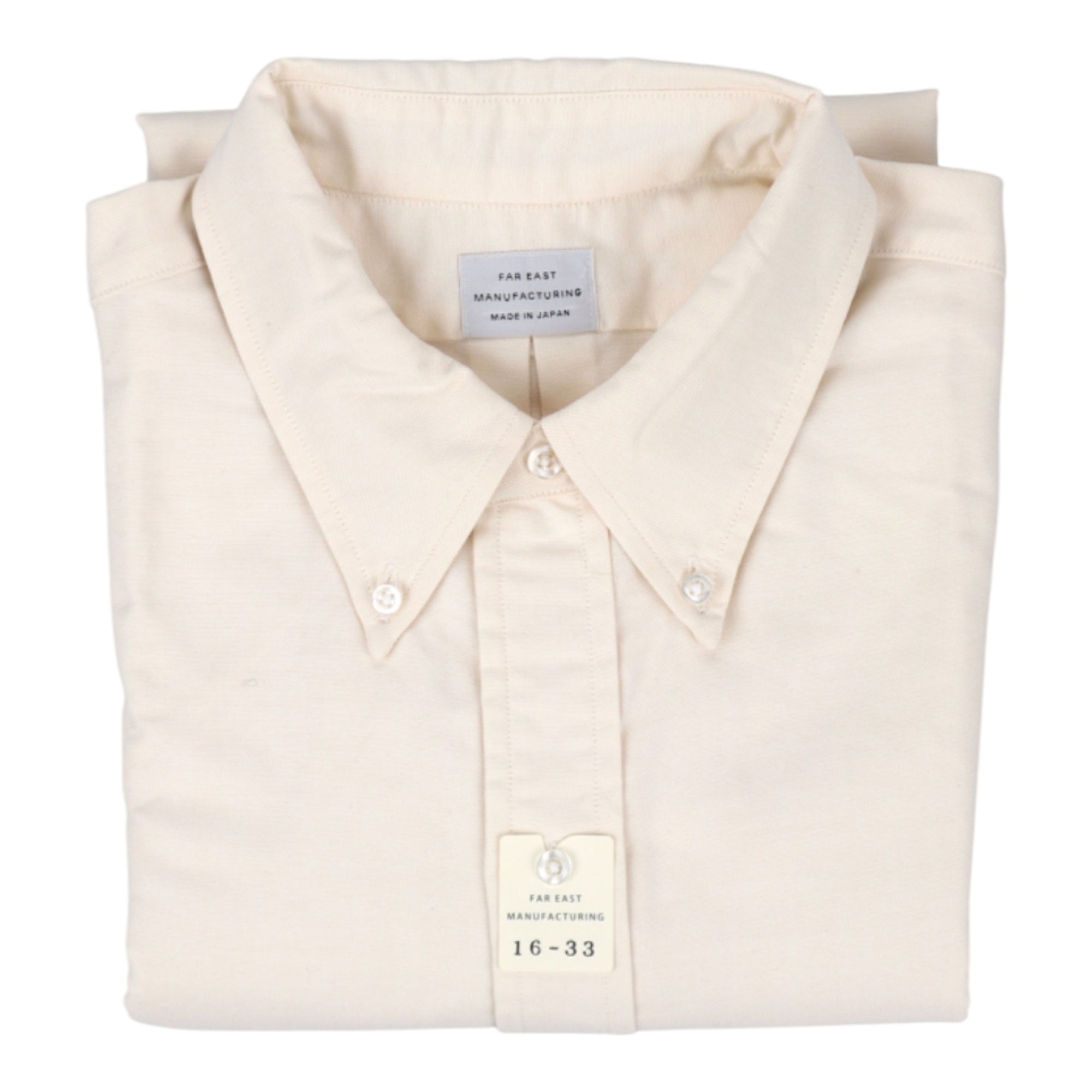 Resolute, Chemise en toile japonaise Oxford, Ecru