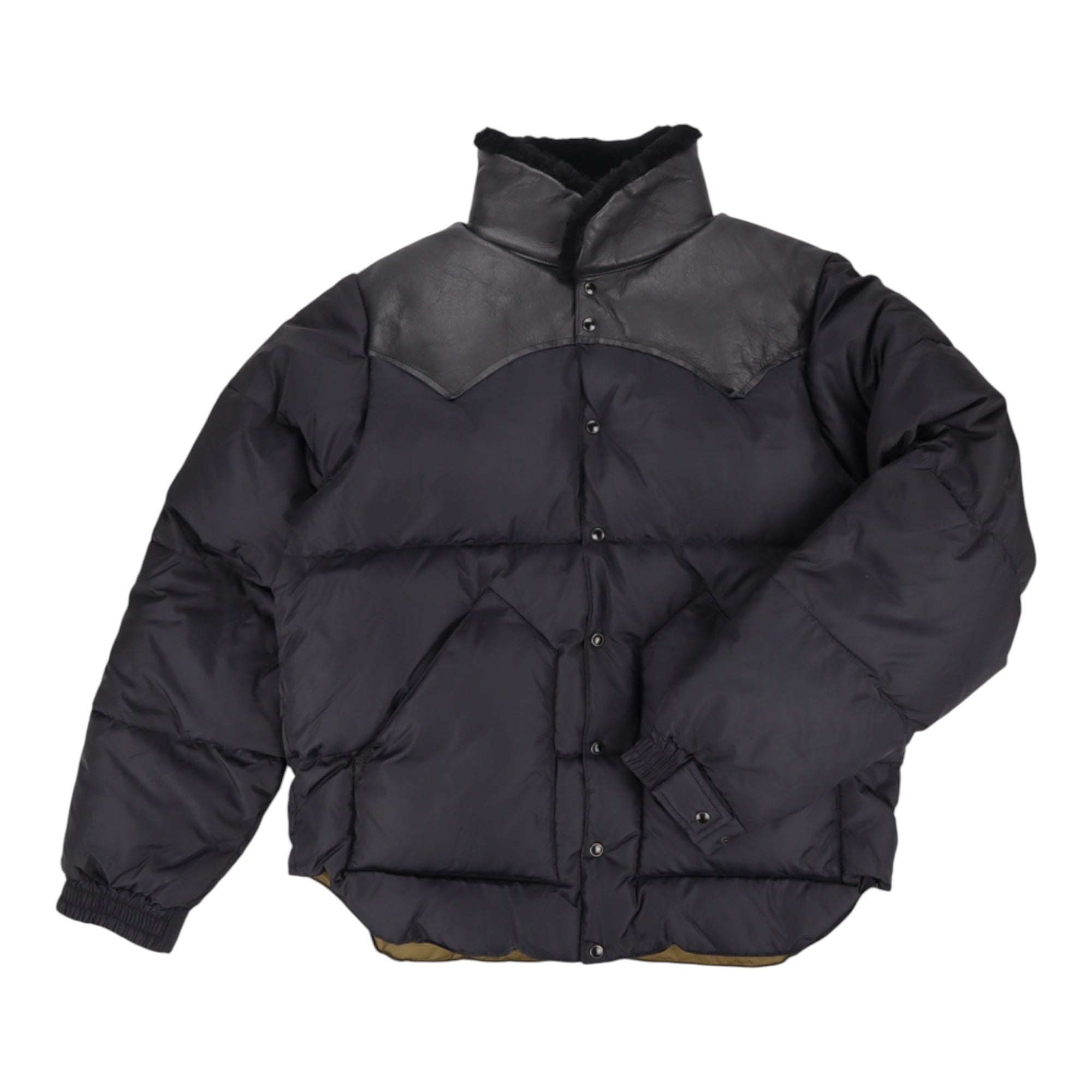 Rocky Mountain Featherbed, Doudoune Christy col shearling, Noir