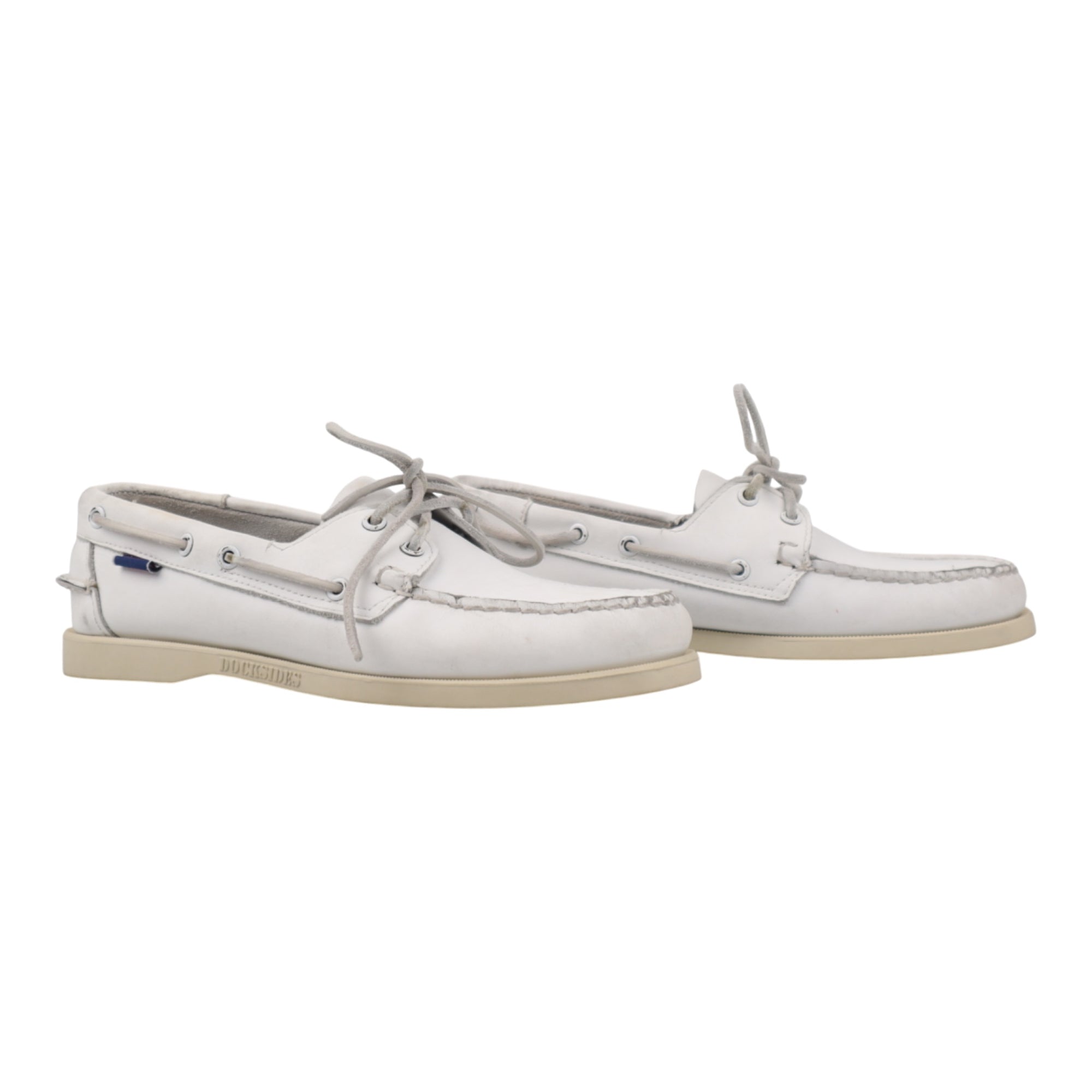 Sebago, Docksides Portland, Used White