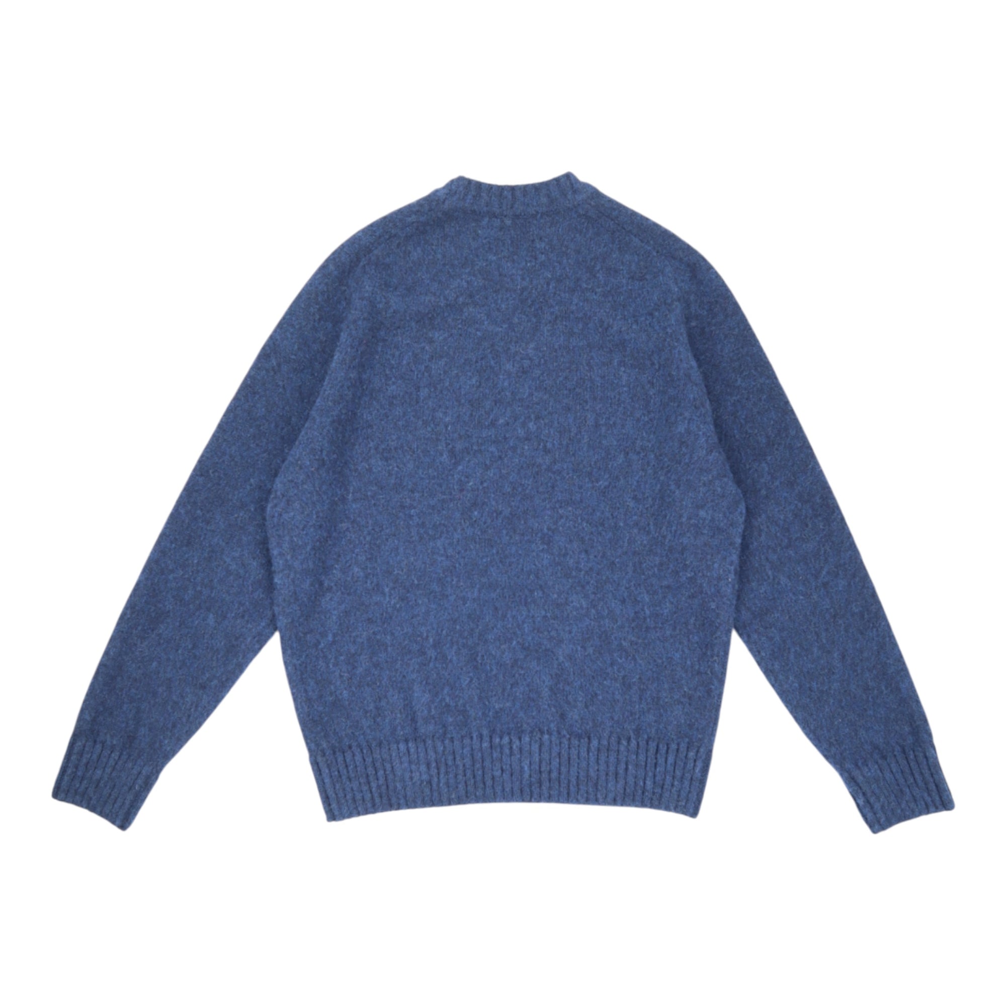 Mc George Of Scotland, Pull Shetland, Col rond, Bleu