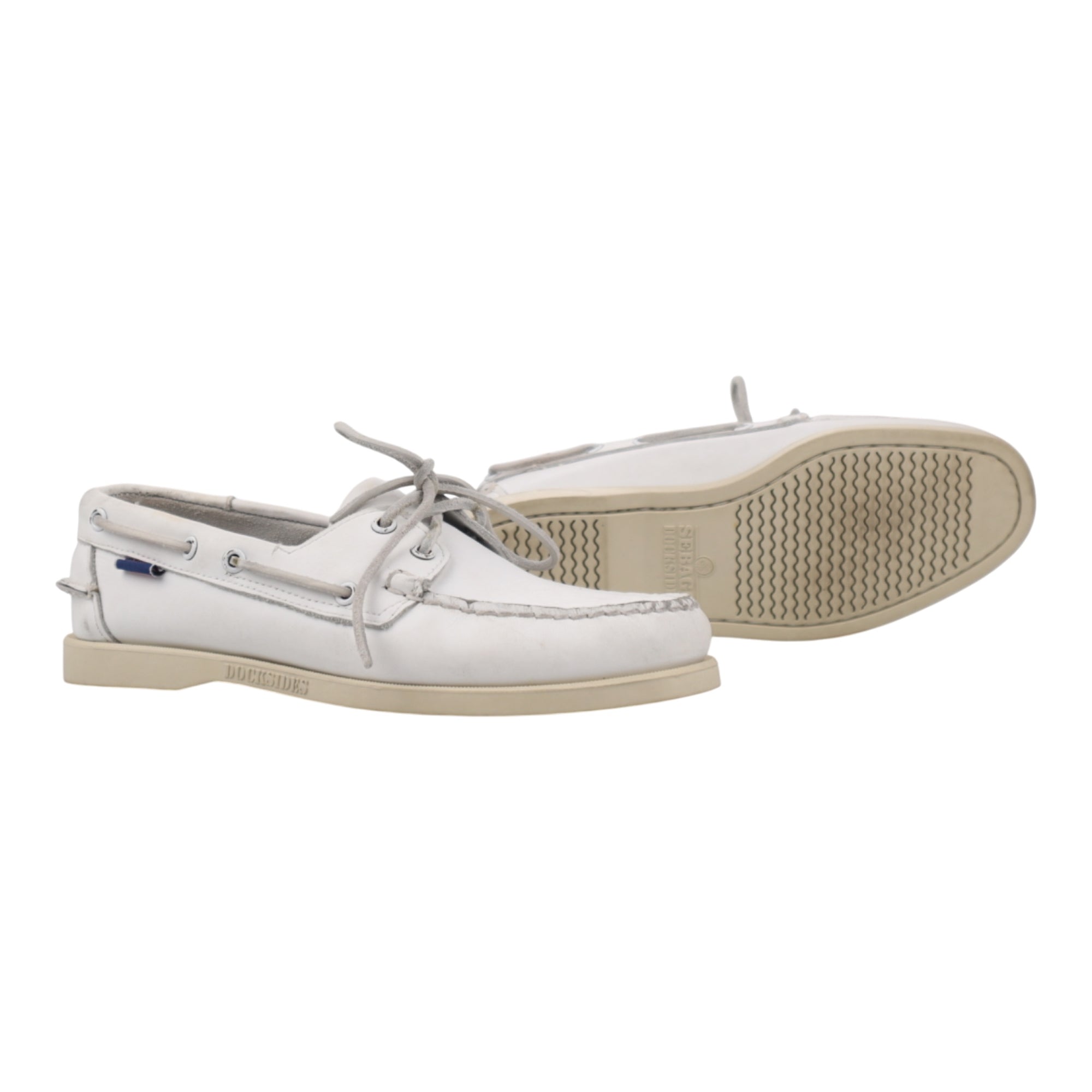 Sebago, Docksides Portland, Used White