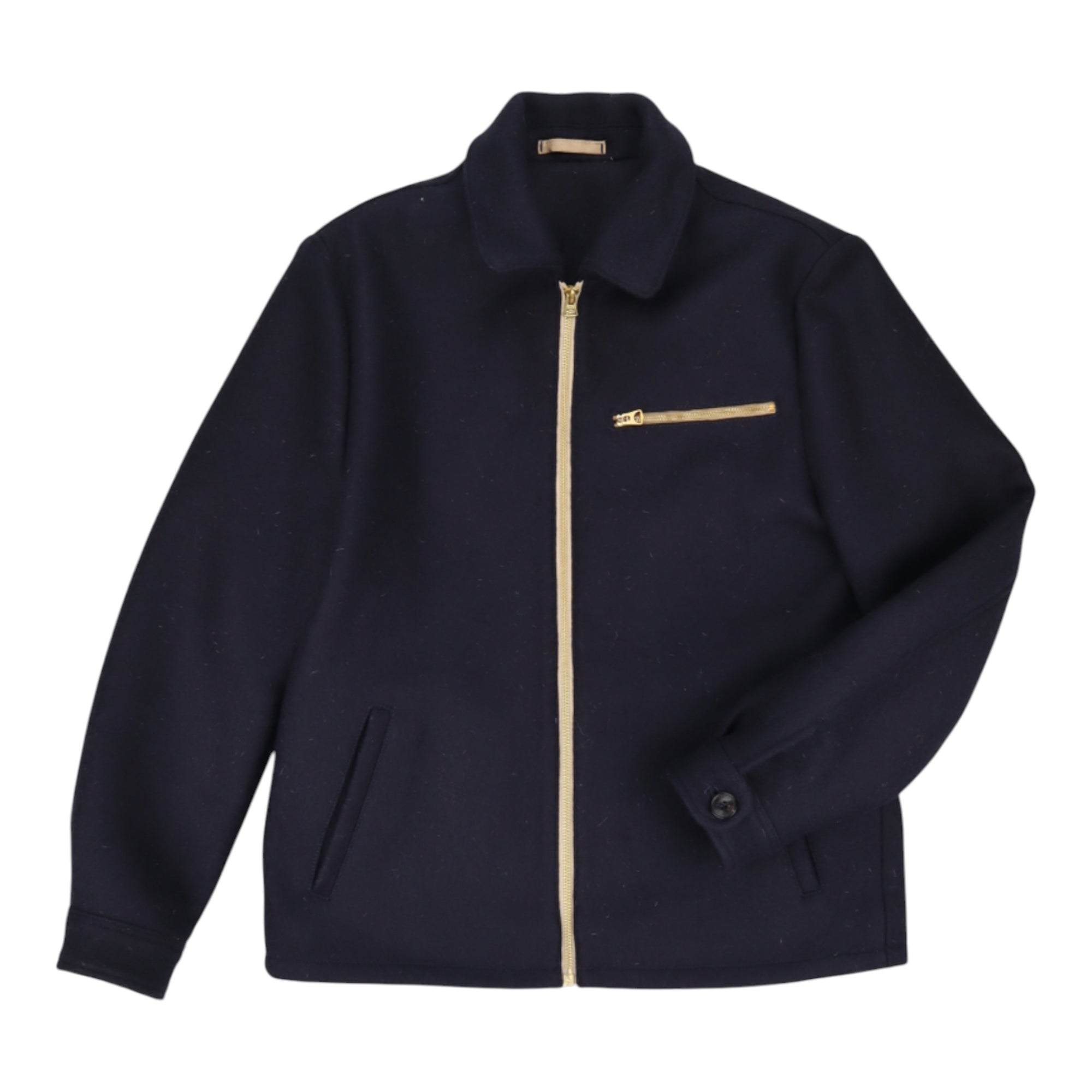 Fortela, George Wool Zip Jacket, Navy
