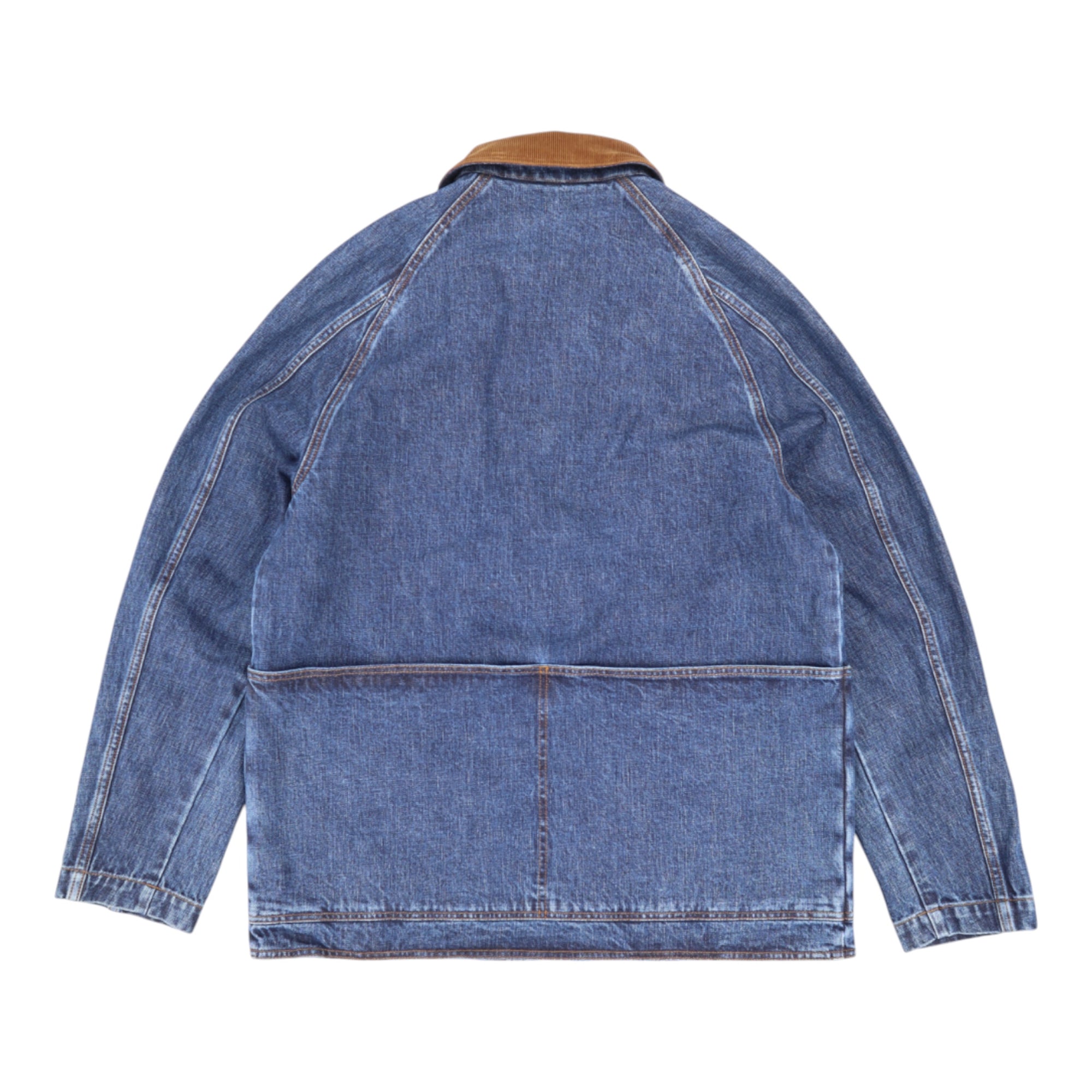 Drake's, veste denim field jacket, stone washed