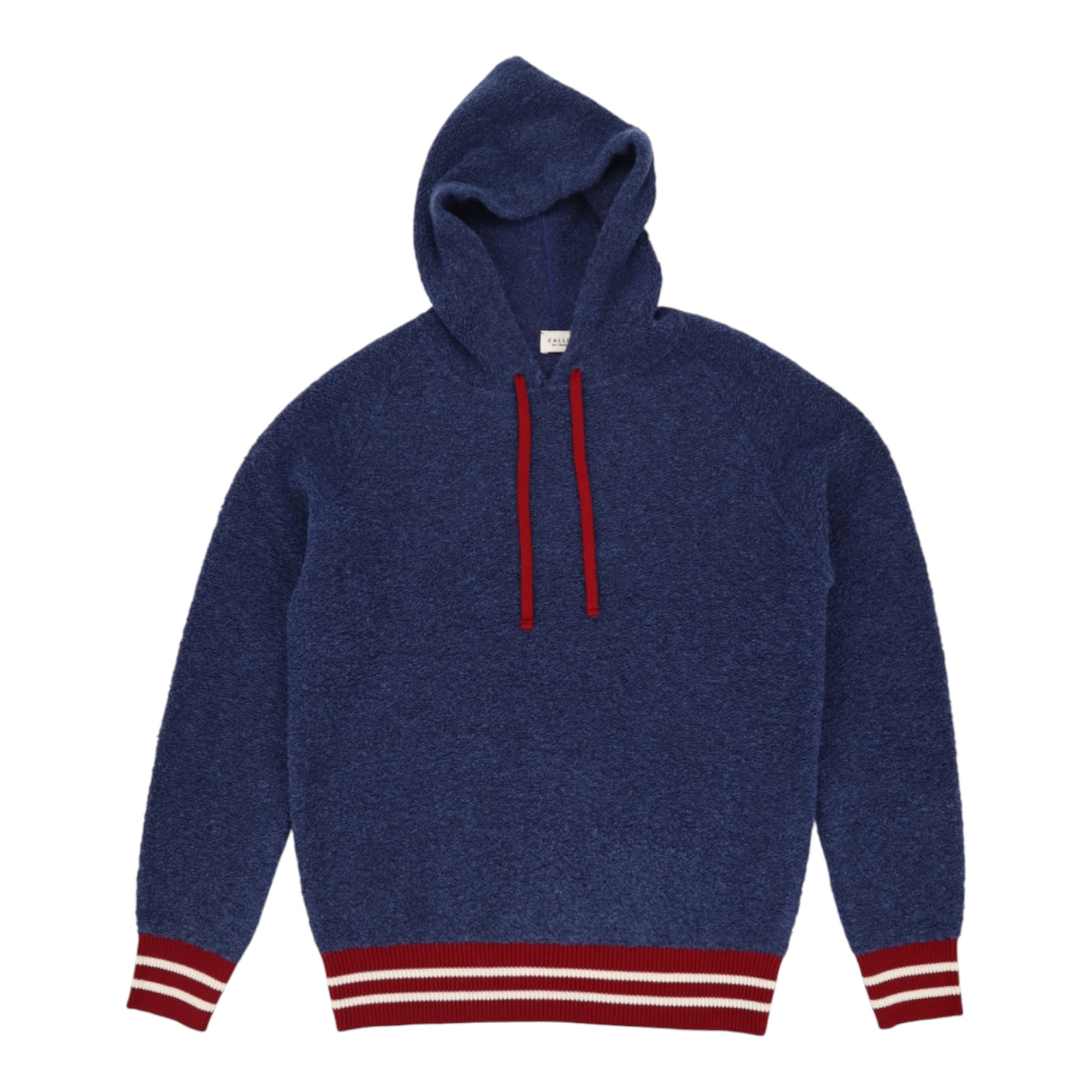 Gallia, Sweat à capuche en laine mérinos Abart, Bleu