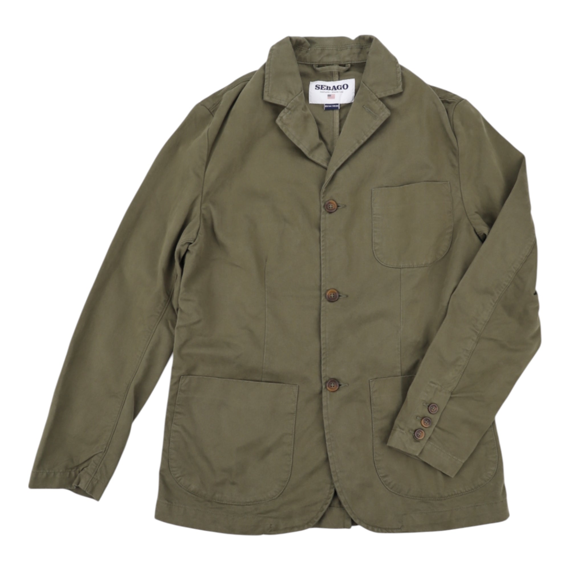 SEBAGO, VESTE NASHVILLE TWILL, VERT