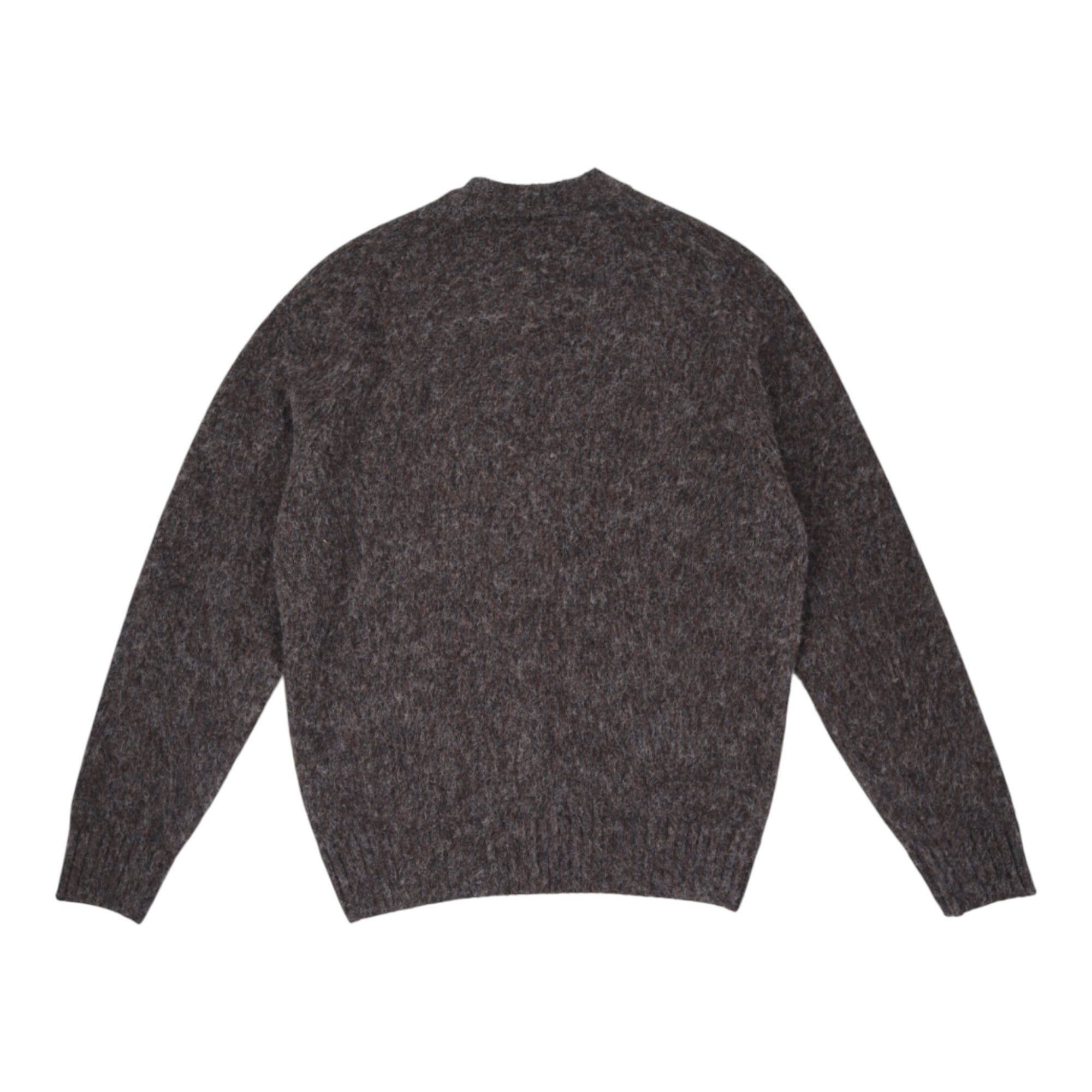 Mc George Of Scotland, Pull Shetland, Col rond, Gris