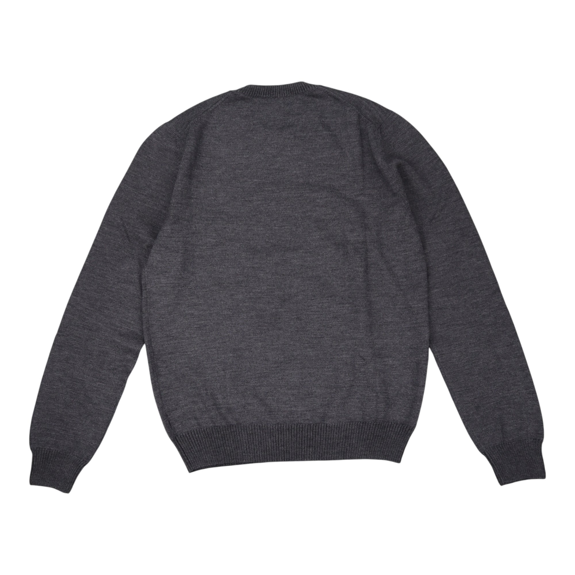 BECFIN, Pull en laine mérinos extra-fine col rond, Gris