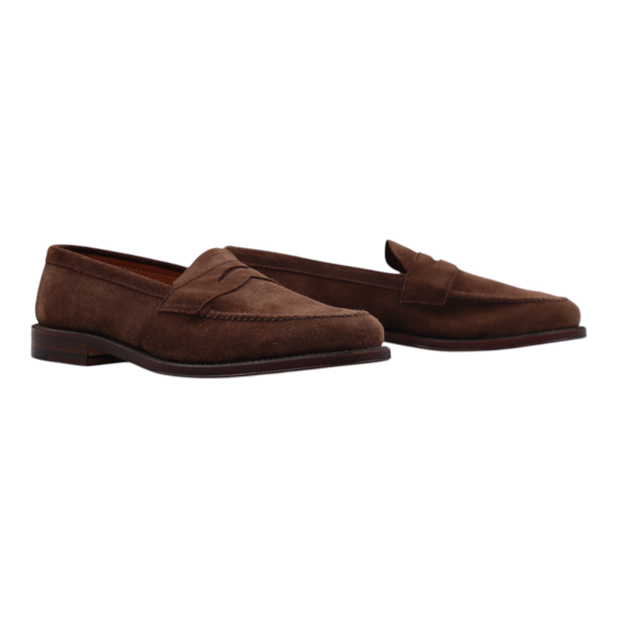 Alden, Penny Loafer, Suede, Brown