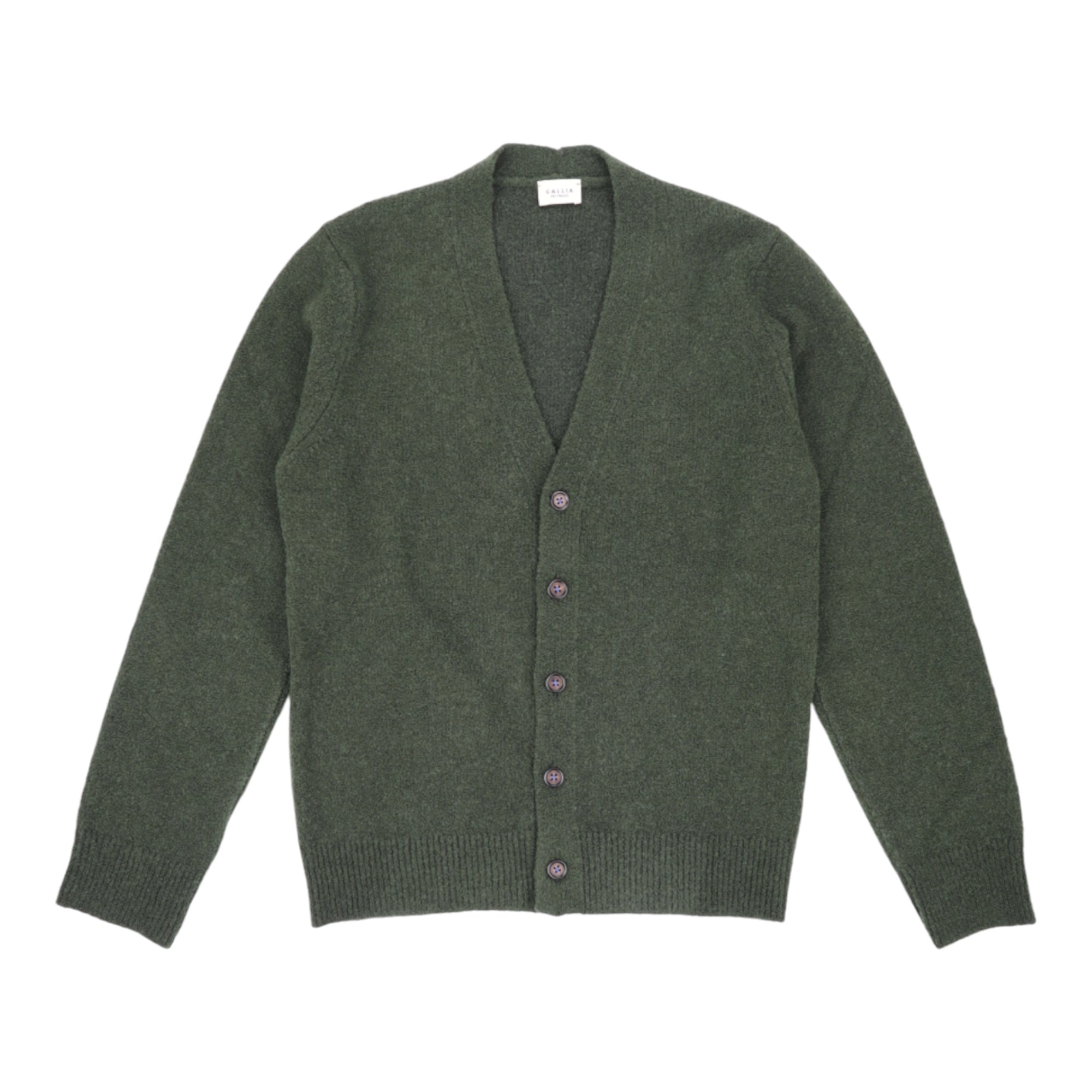 Gallia, Cardigan en laine mérinos Carson, Vert