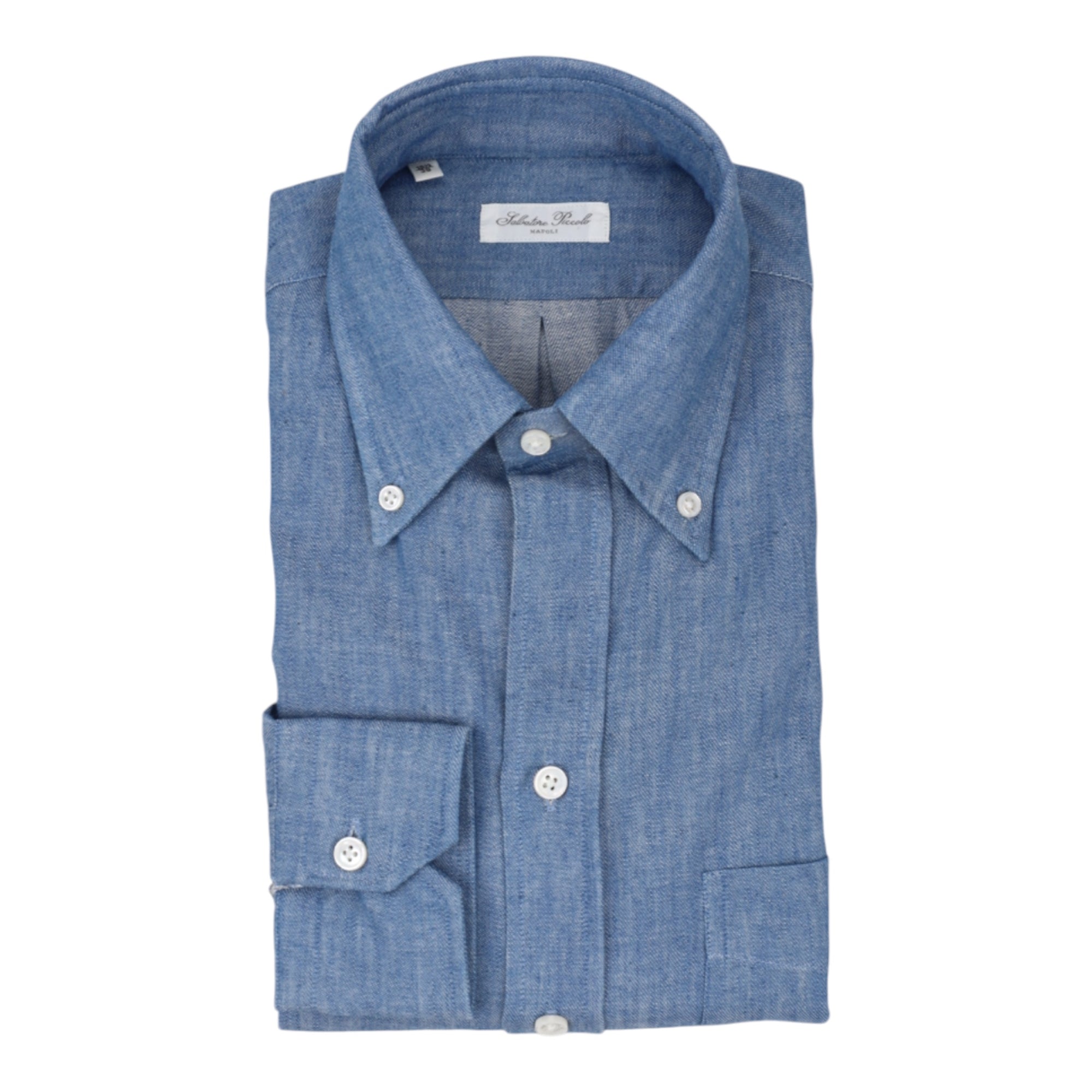 Salvatore Piccolo, Chemise George, Oxford denim