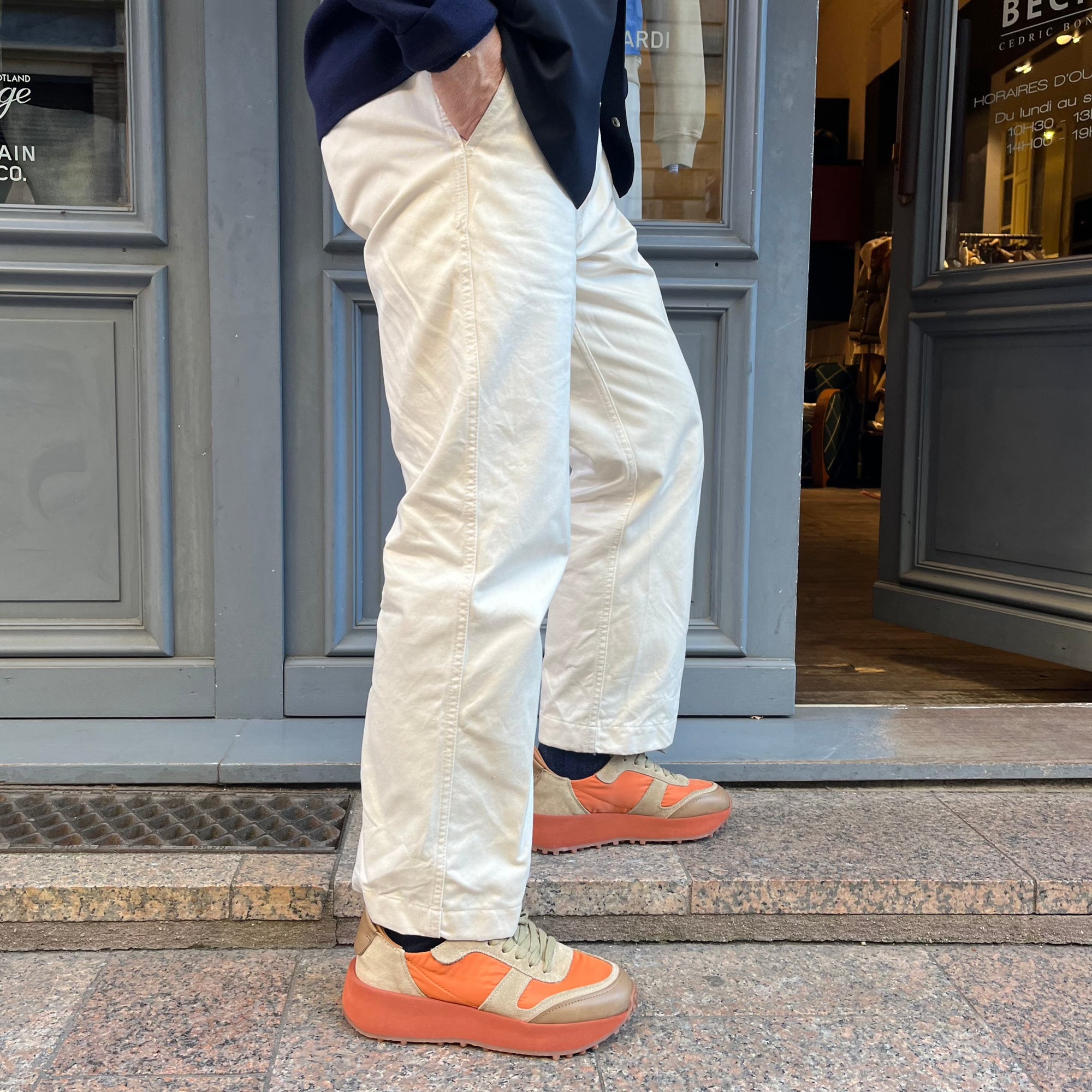 Buttero, "FUTURA X SNEAKERS", Suede et Nylon, Orange