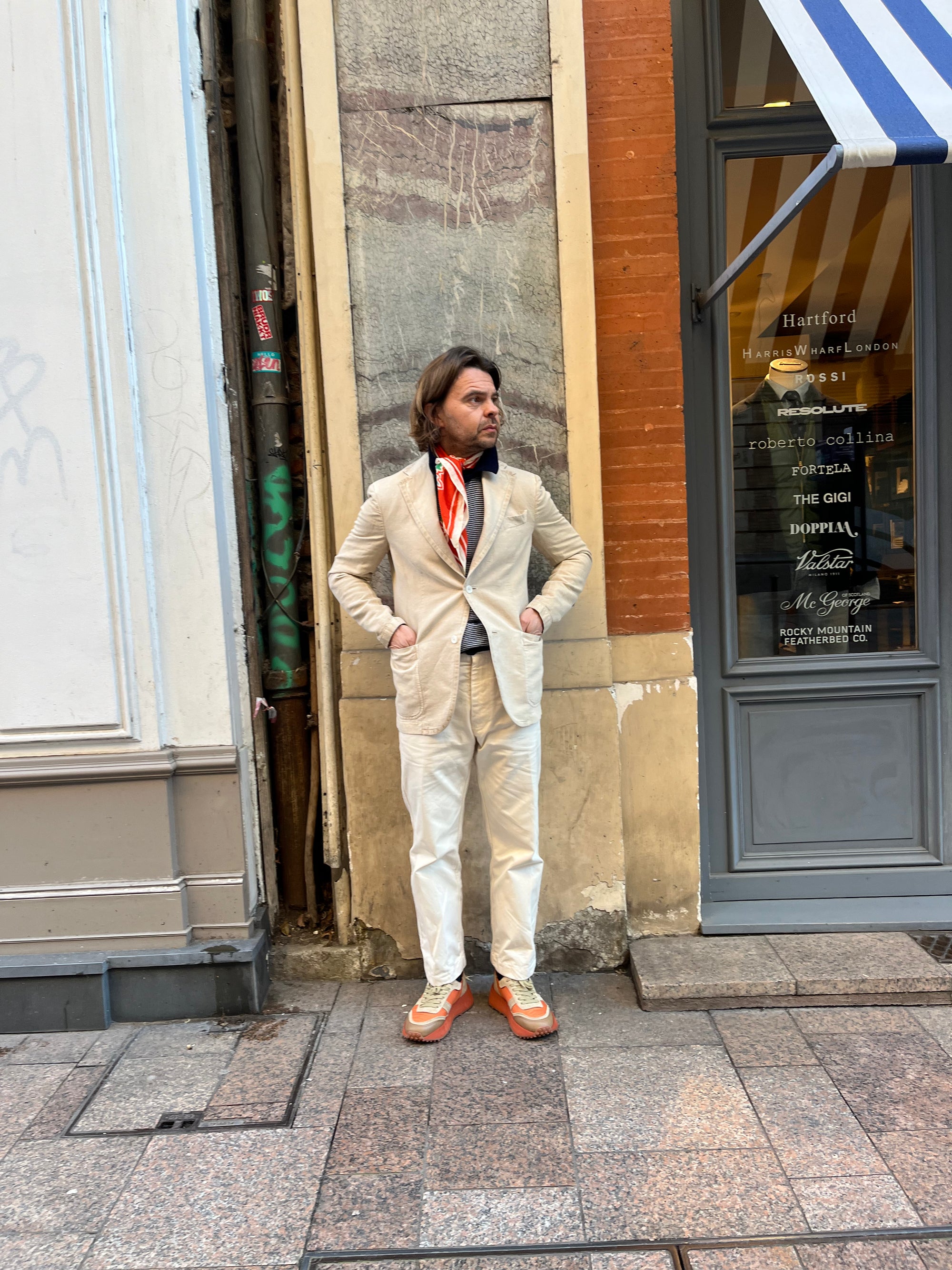 Buttero, "FUTURA X SNEAKERS", Suede et Nylon, Orange