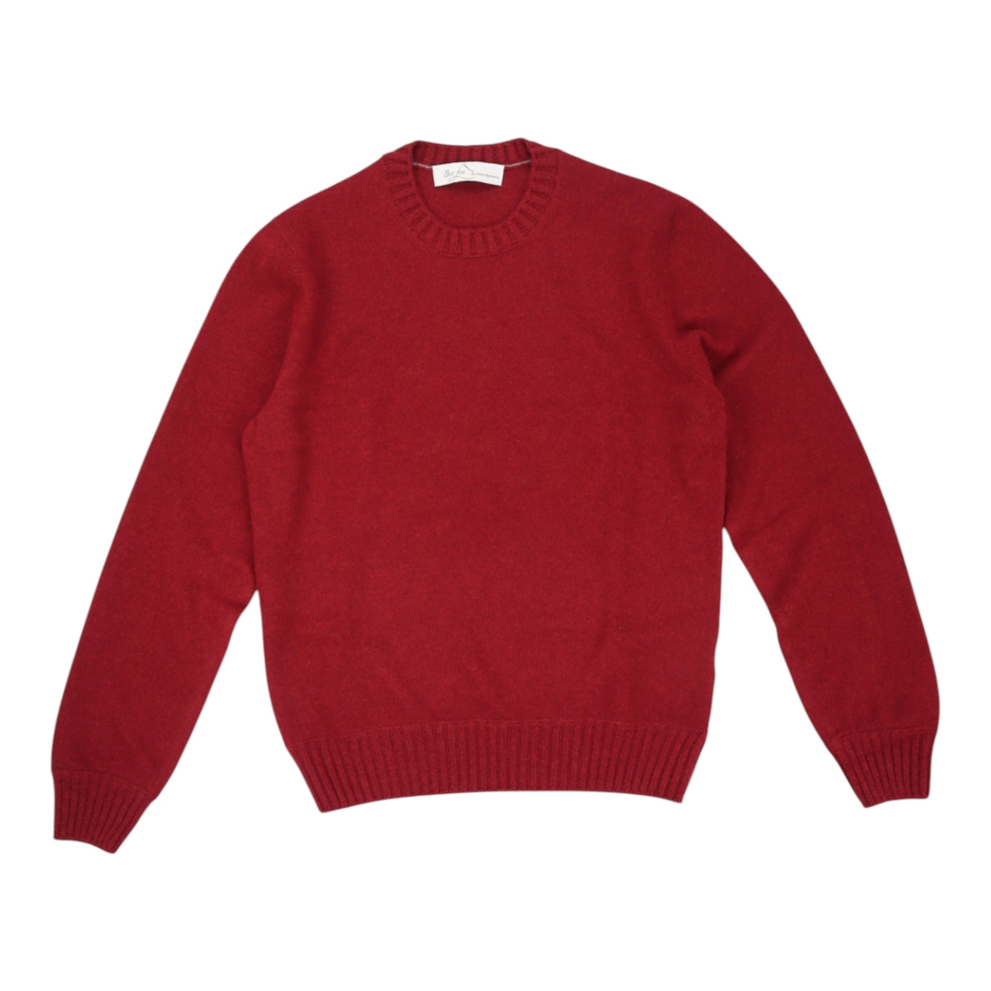 BECFIN, Pull cachemire col rond, Rouge