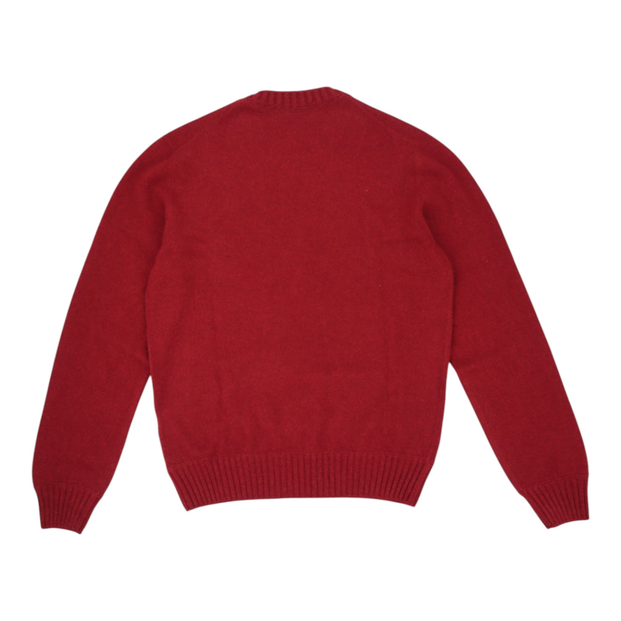 BECFIN, Pull cachemire col rond, Rouge