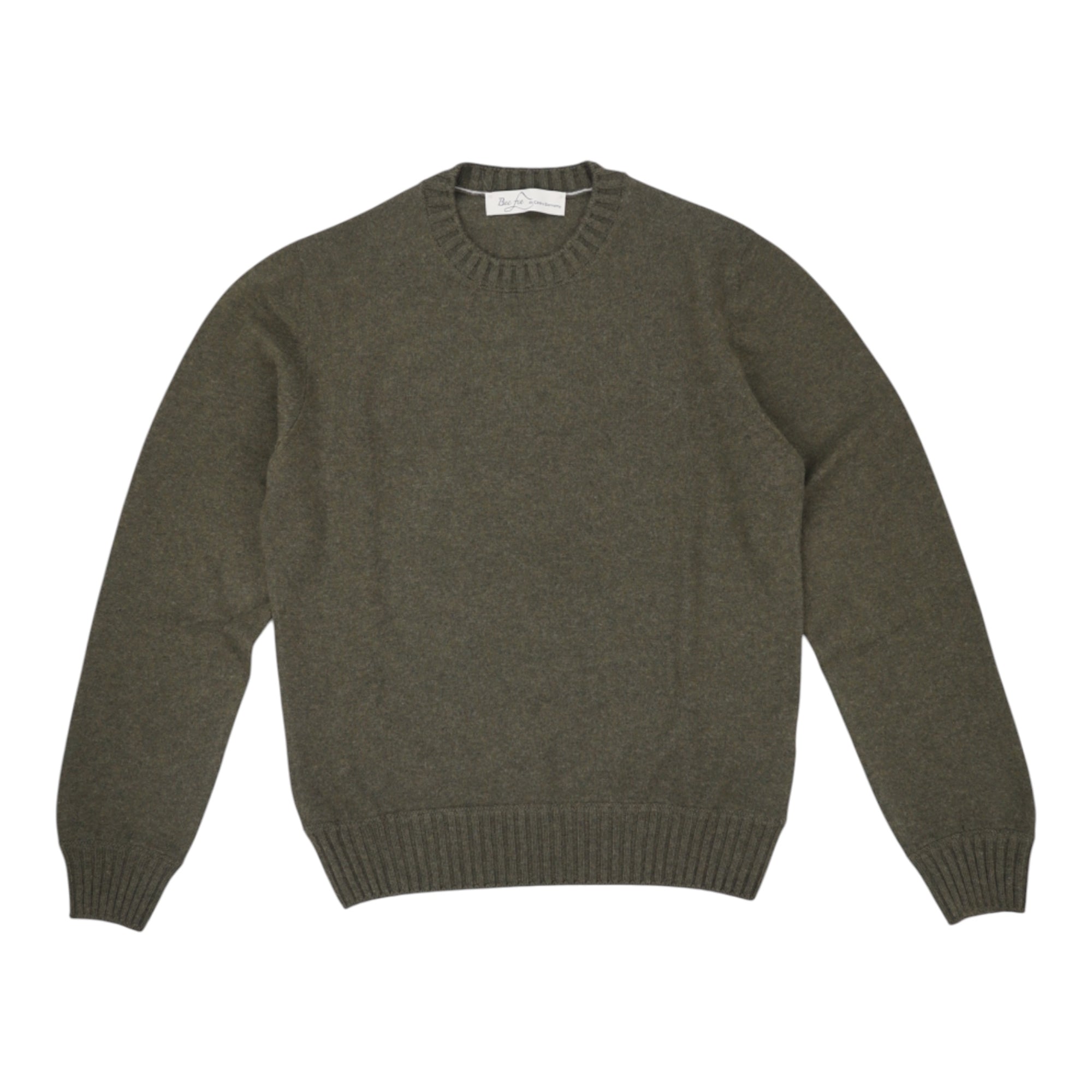 BECFIN, Pull cachemire col rond, Vert