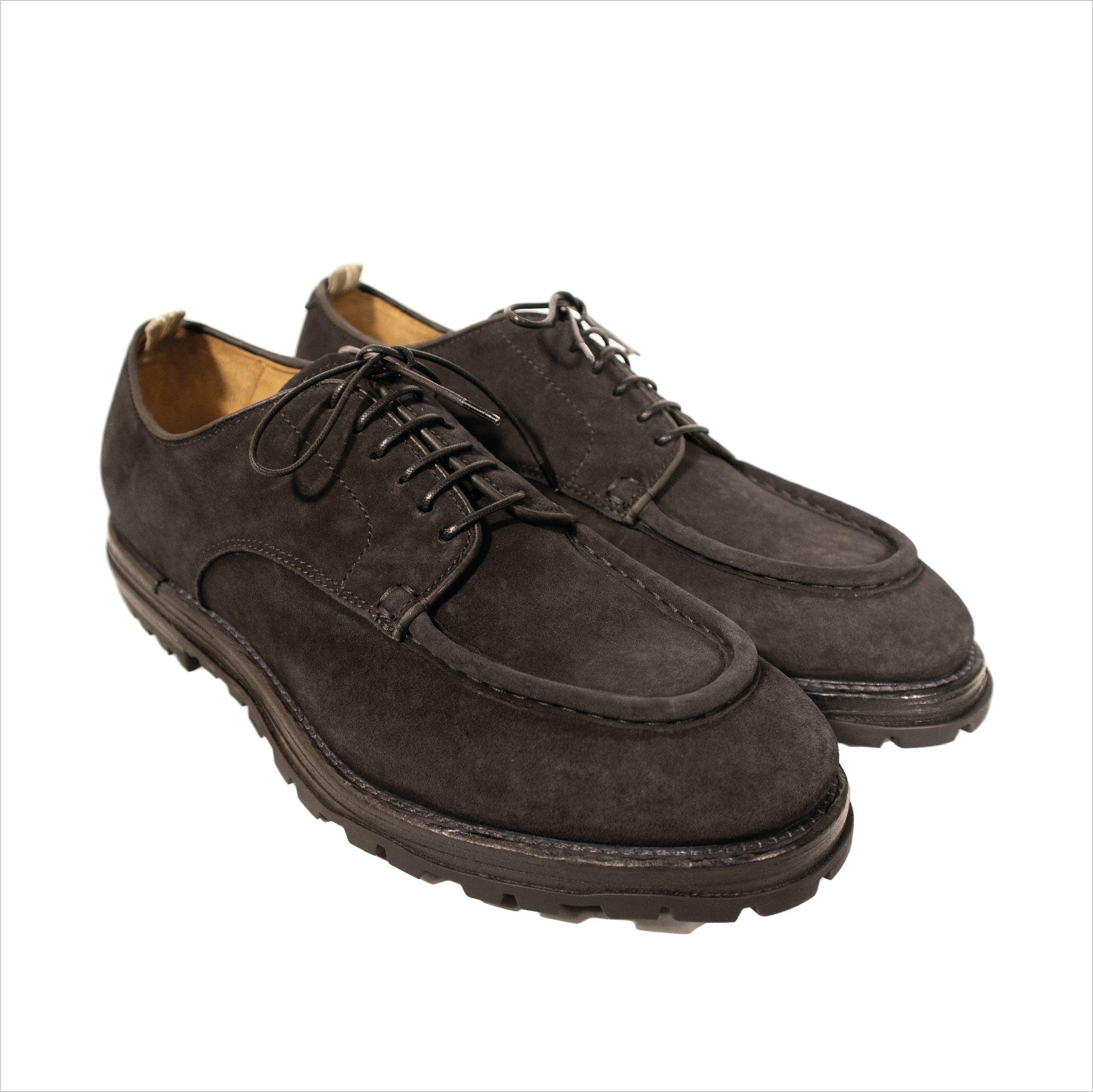 Officine Creative, Derby, "VAIL 009", Suede, Noir