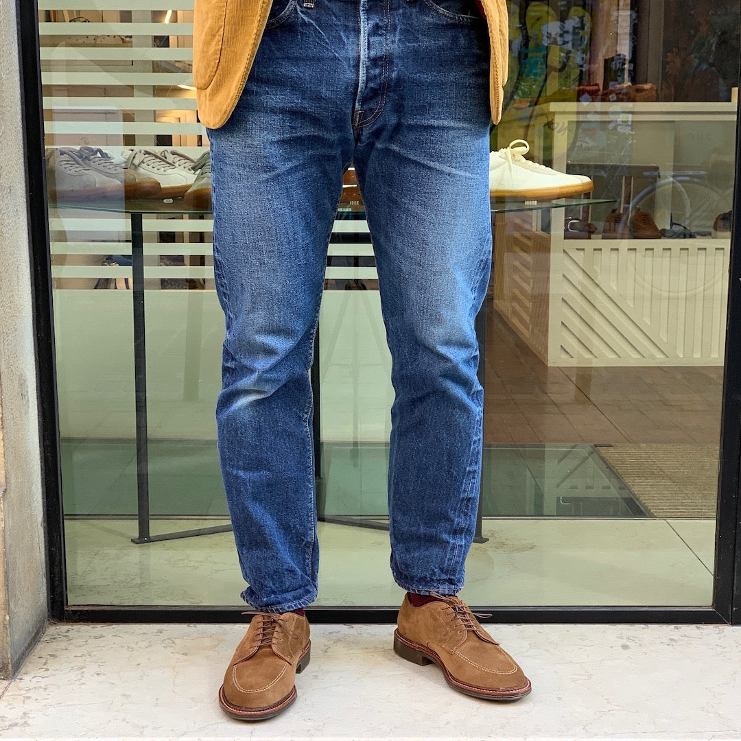 Alden, Mocc Toe Blucher, Suede, Snuff