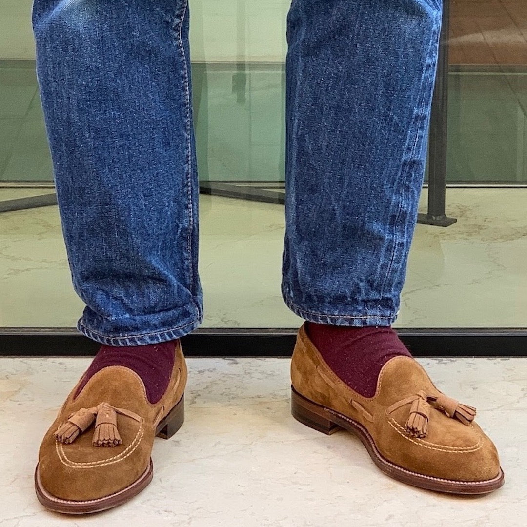 Suede tassel shoes new arrivals
