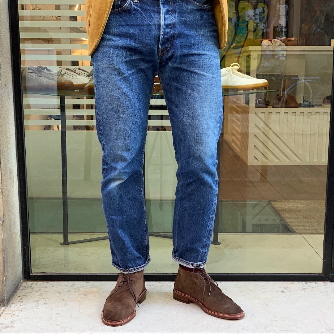 Alden, Unlined Chukka Boot Semelle Cuir, Suede, Brown