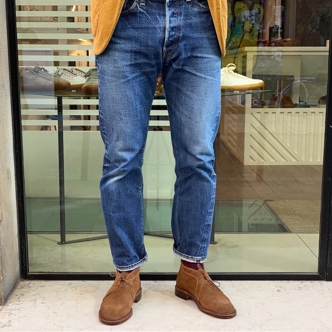 Alden, Unlined Chukka Boot Semelle Cuir, Suede, Snuff
