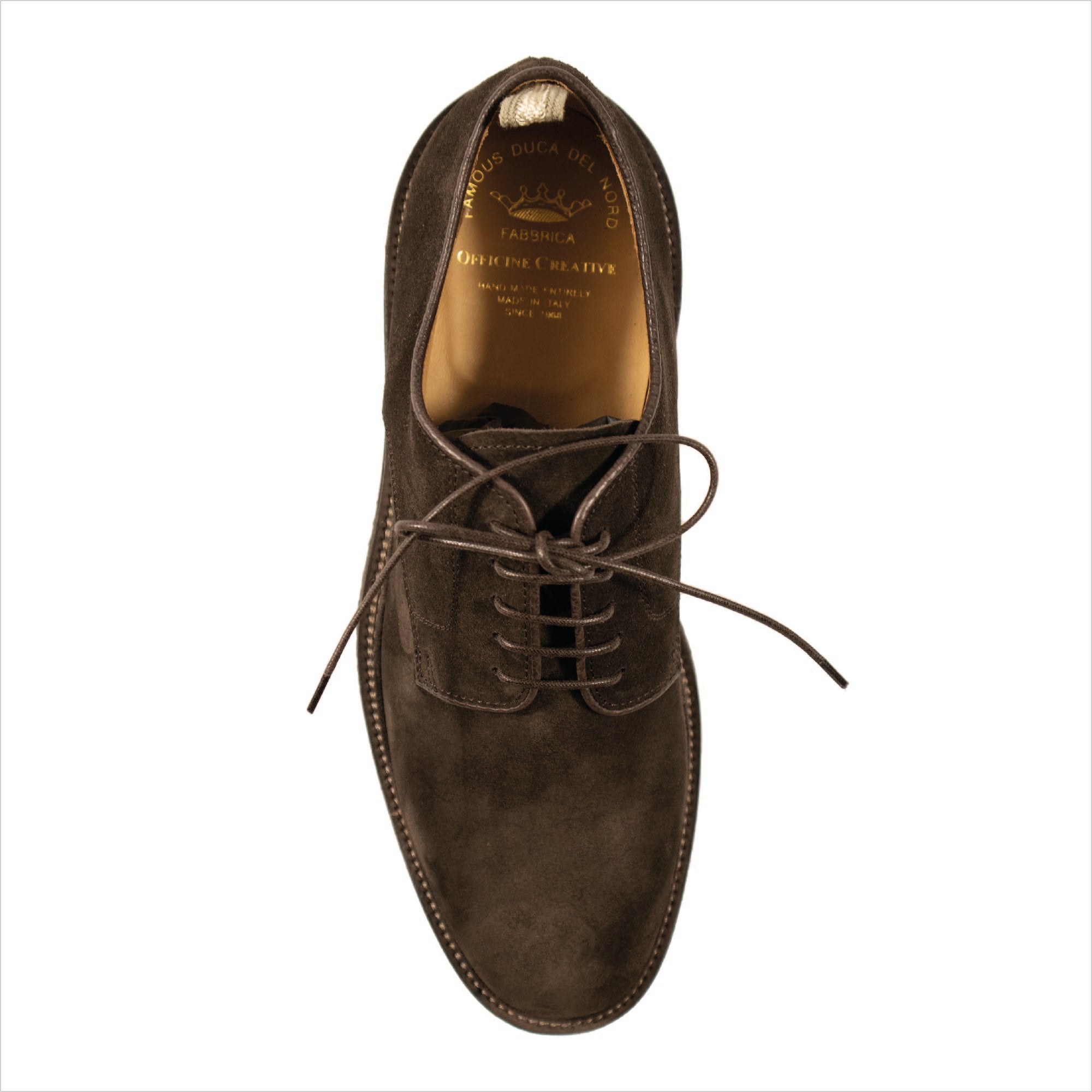 Officine Creative, Derby Hopkins, Suede, Chocolat