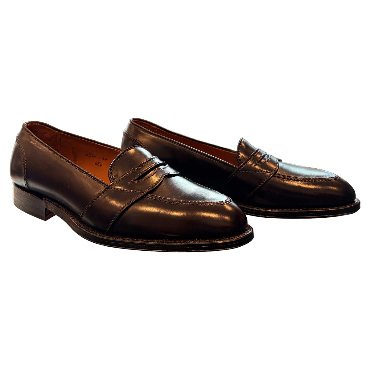 ALDEN MOCASSIN 684 CORDOVAN BURGUNDY FULL STRAP