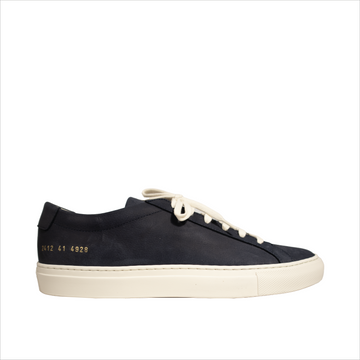 Common Projects, "CONTRAST ACHILLES", Suede, Navy