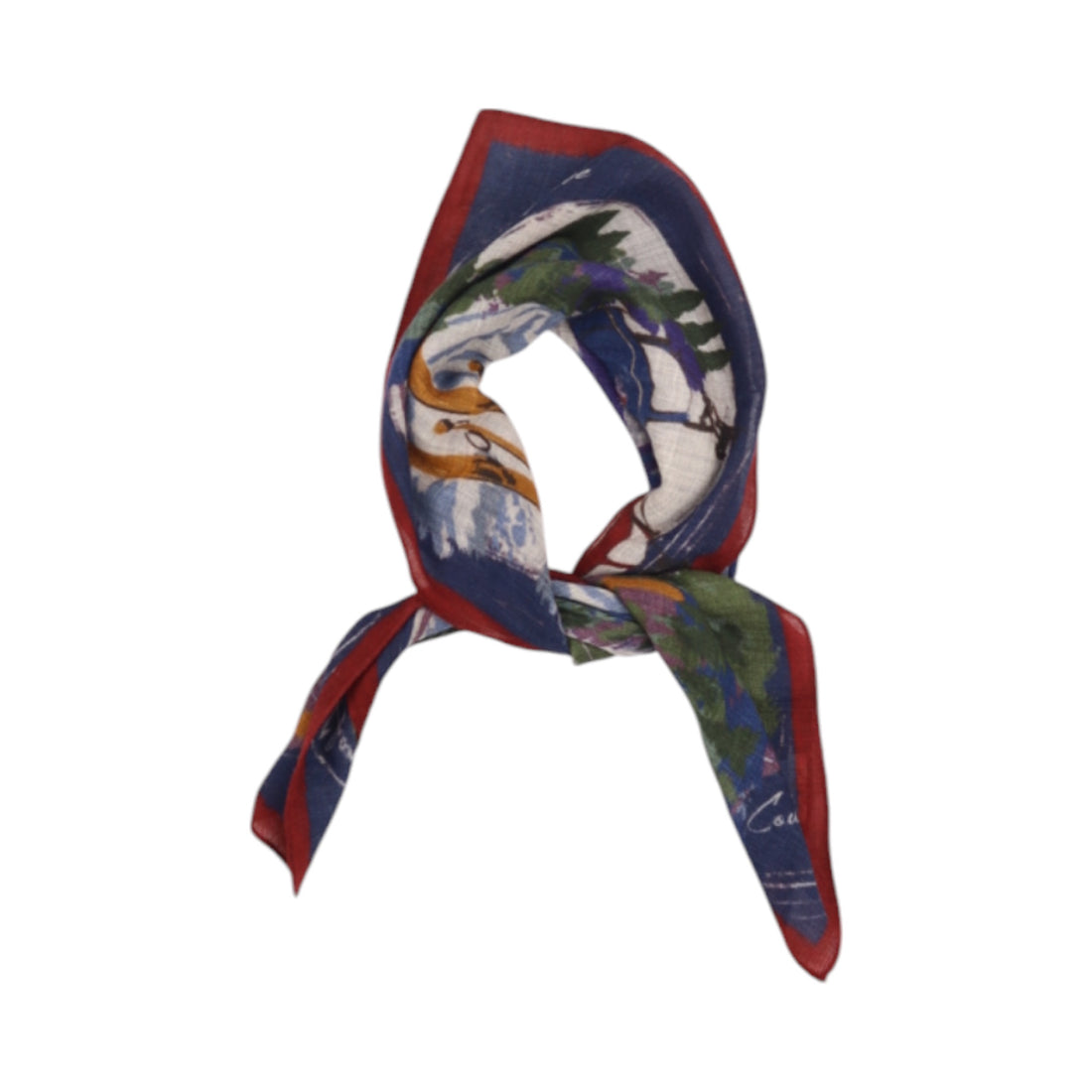 Hartford, Foulard, Imprimé, Bleu