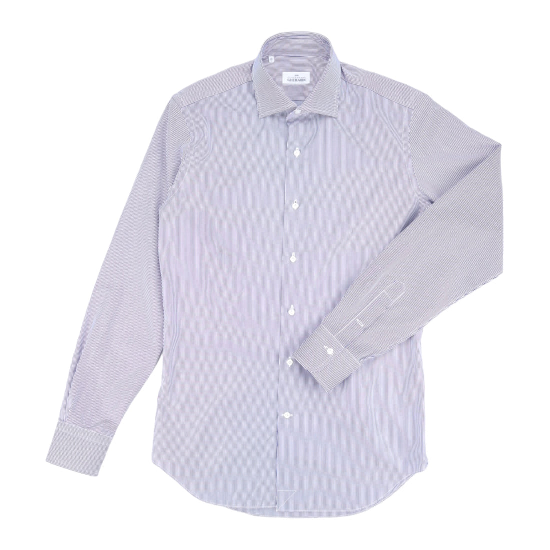 Alessandro Gherardi, Chemise, fine rayures, bleu