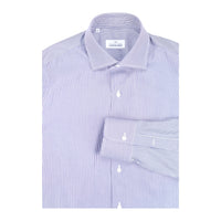 Alessandro Gherardi, Chemise, fine rayures, bleu