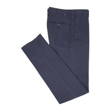 INCOTEX, Pantalon Pattern 39, Coton Lin, Bleu