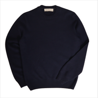 Bec Fin, Pull Col Rond, Cachemire, Navy