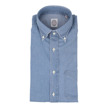 BOLZONELLA, Chemise Dustin DEN 45, Denim Clair