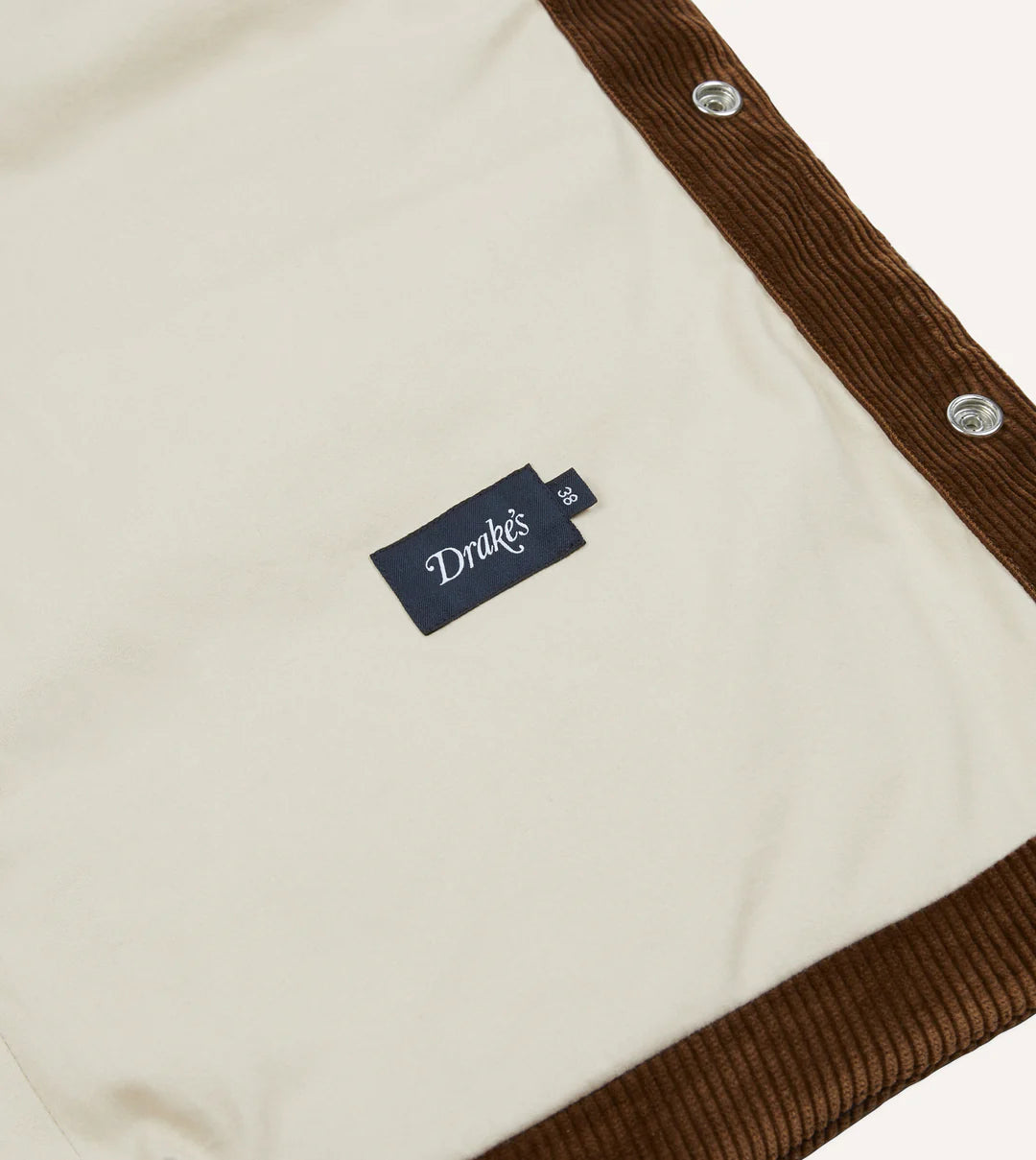 Drake's, Doudoune Sans manches, Velours Marron