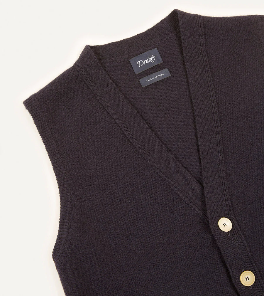 Drake's, Gilet, Navy