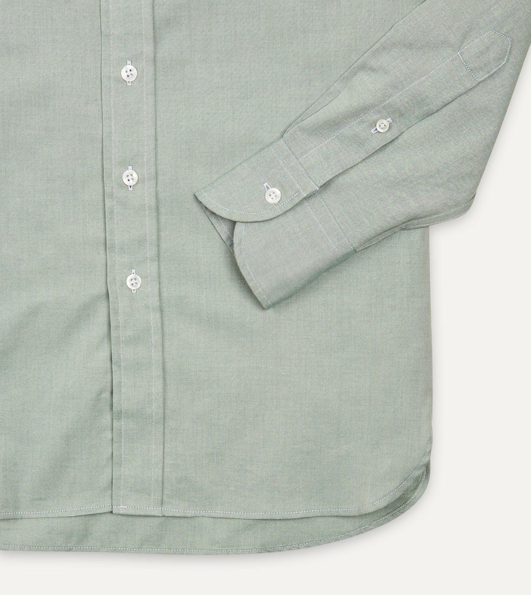 Drake's, Chemise Oxford Pinpoint, Vert