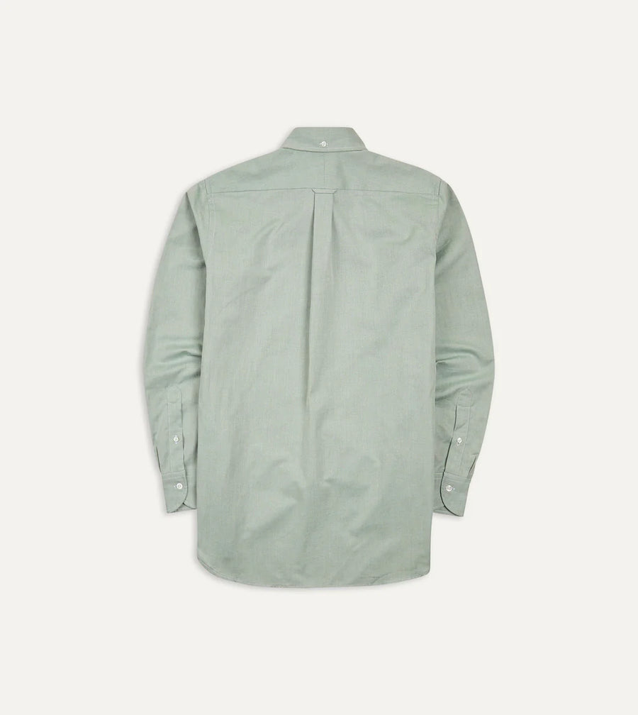 Drake's, Chemise Oxford Pinpoint, Vert