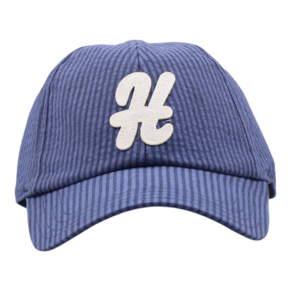 Hartford, casquette seersucker, Indigo