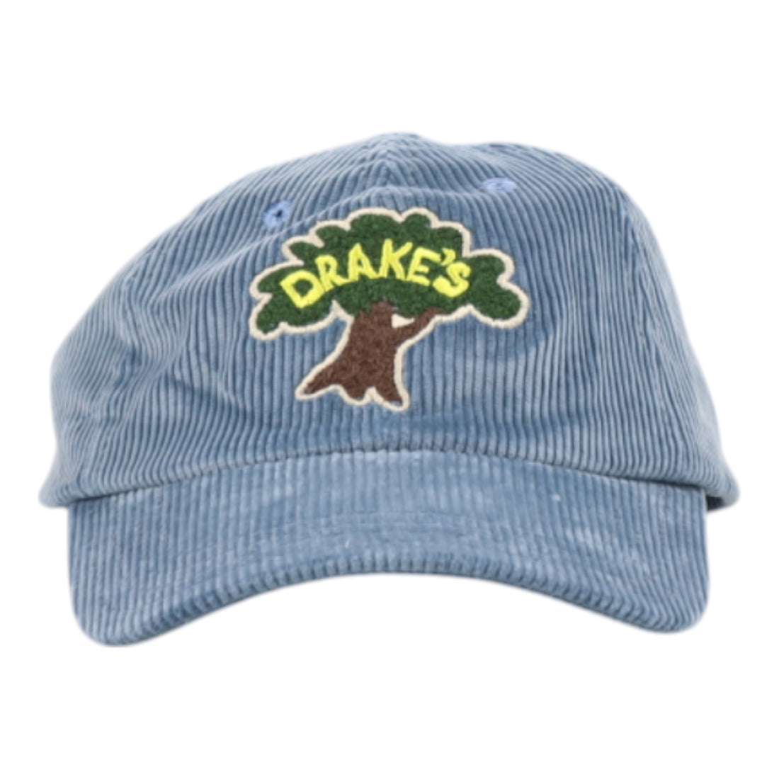 Drake's, casquette baseball velours, blue tree emblem