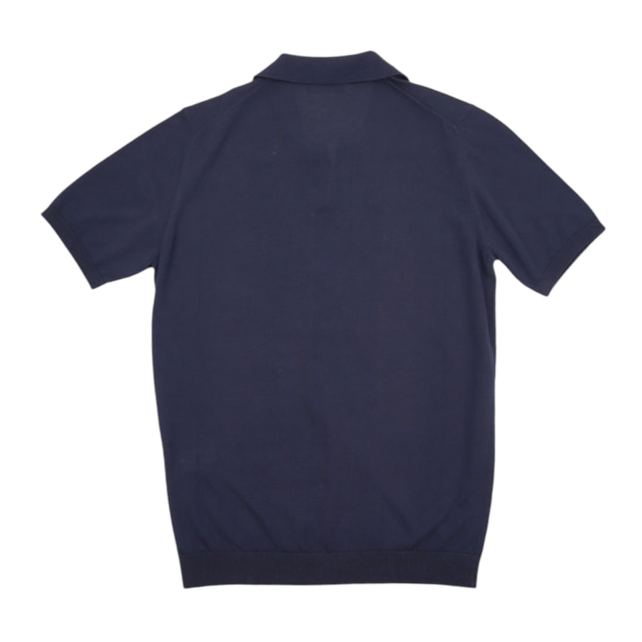 Roberto Collina, polo coton, Navy