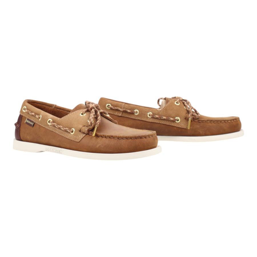 Sebago, Docksides, portland Bec fin, brown meerkat, brown cognac, brown brunette