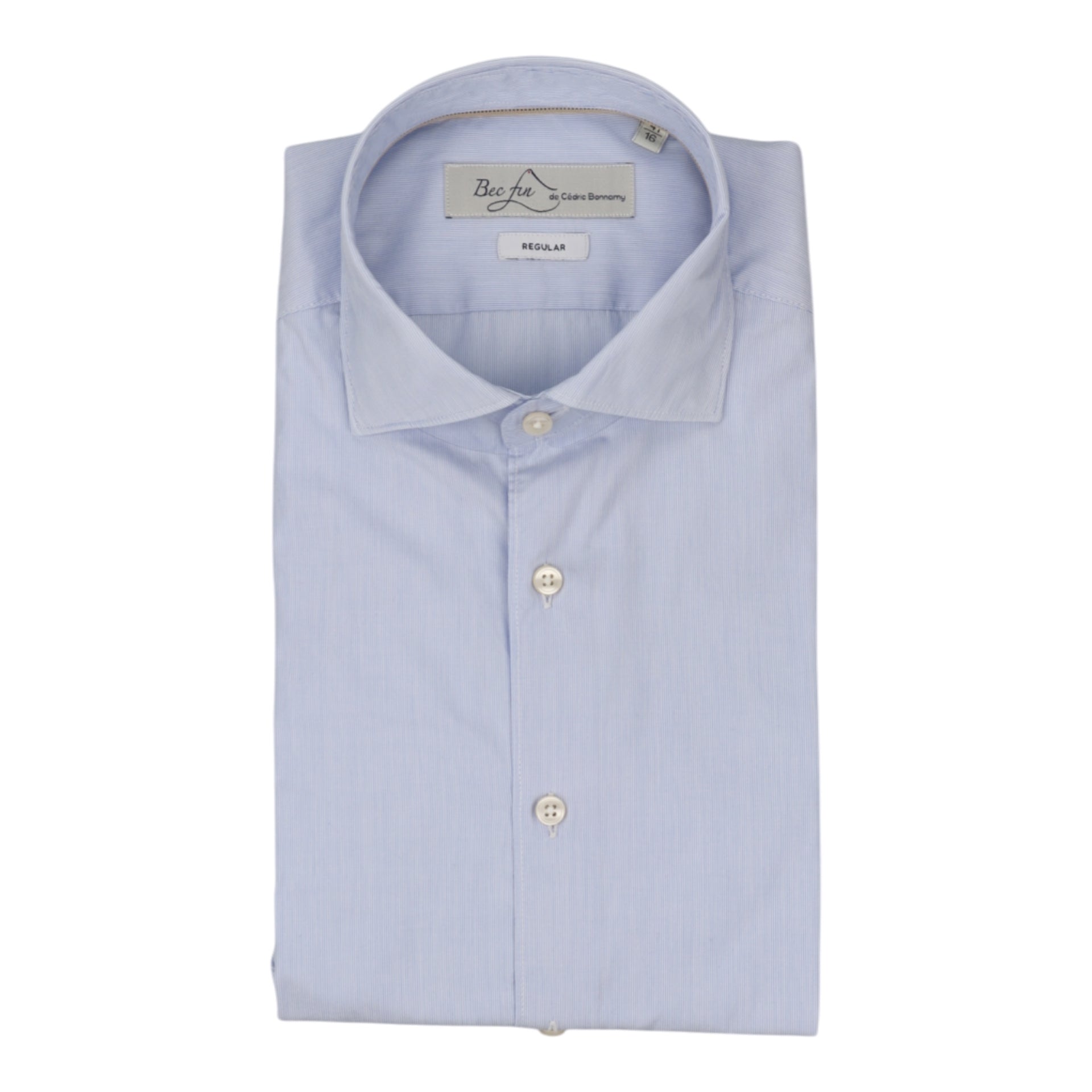 BECFIN, Chemise Regular, Milleraies bleues