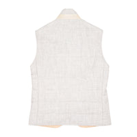 Eleventy, Gilet réversible, Gris/Beige